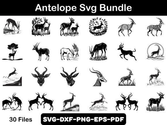 Antelope Svg Bundle: A Versatile Graphic for Crafters