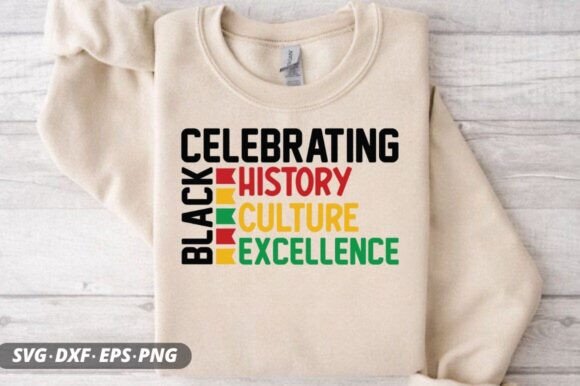 Black Celebrating History Culture SVG for Crafts and Graphics