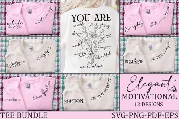 Elegant Motivational Sleeve Bundle SVG for Crafts & Graphics