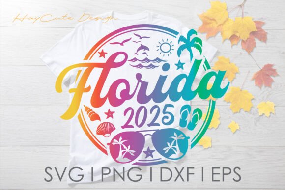 Florida Trip Vacation 2025 Svg Png for Crafts and Graphics