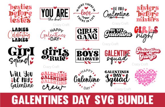 Galentines Day SVG Bundle: A Creative Graphics Must-Have for Crafts