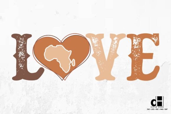 Love-Black History Month SVG PNG for Crafts and Graphics