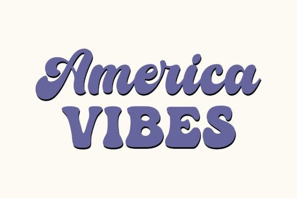 Retro America Vibes 4th of July Graphics for Crafts