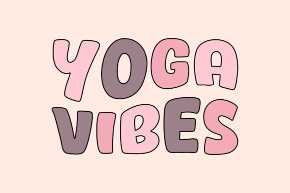 Retro Yoga Vibes SVG for Graphics and Crafts