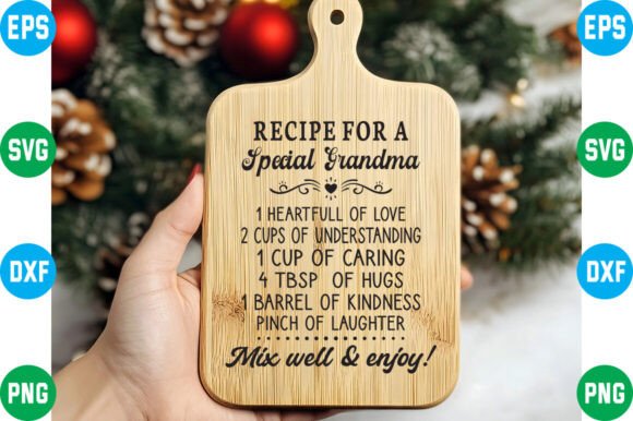 Review: Recipe for a Special Grandma SVG for Crafts & Graphics