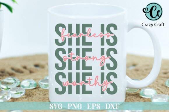 She is Fearless SVG, She is Me SVG for Crafts and Graphics