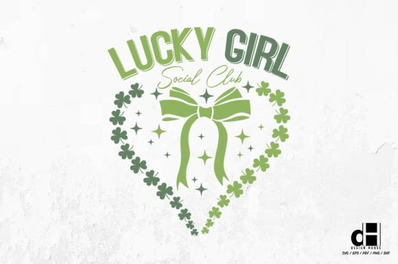 St. Patrick’s Day Retro Lucky Girl SVG