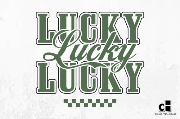 St. Patrick’s Day Retro Lucky SVG PNG for Graphics and Crafts